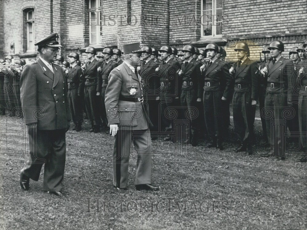 1956 Press Photo French General Pierre Jacquot in Bonn-Historic Images