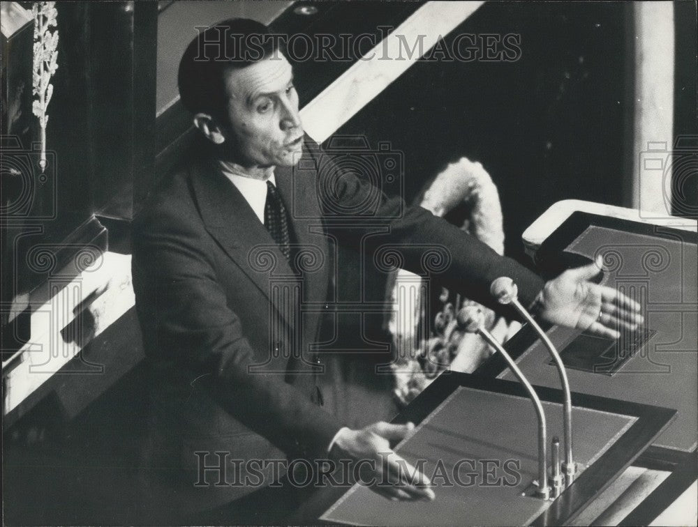 1973, Commerce Minister Jean Royer Speaks National Assembly - Historic Images
