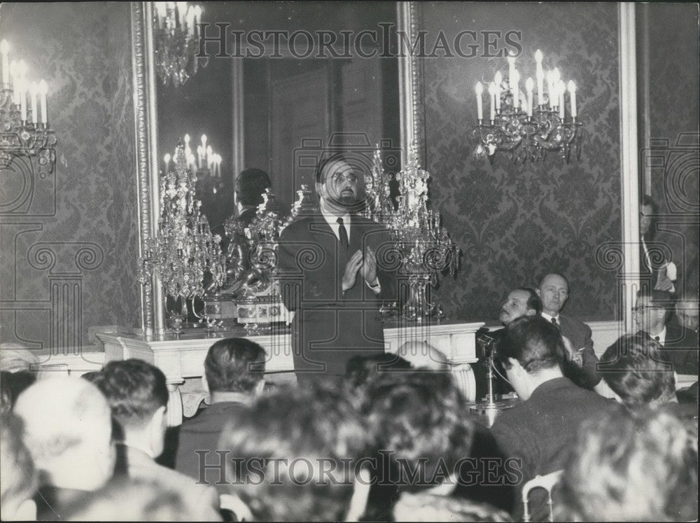 1962, Minister of Agriculture Edgar Pisani Holds Press Conference - Historic Images