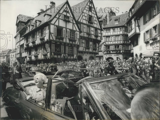 1972, Queen Juliana Leaving Colmar - Historic Images