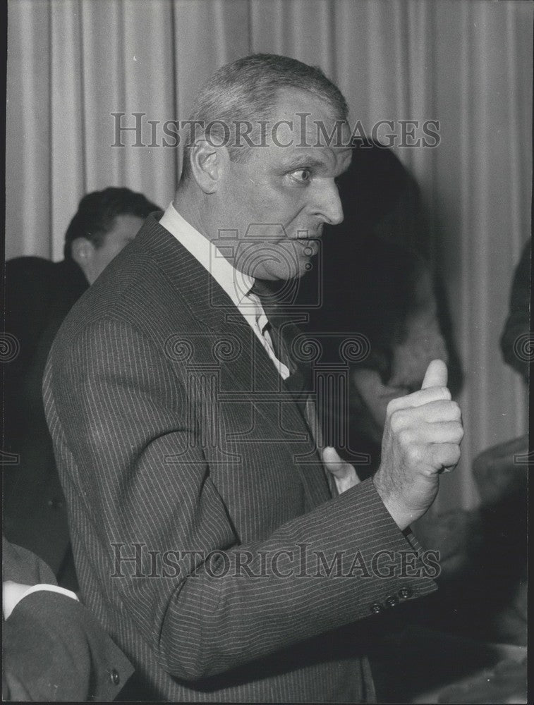 1963 Director Andre Cayatte During a Press Conference - Historic Images