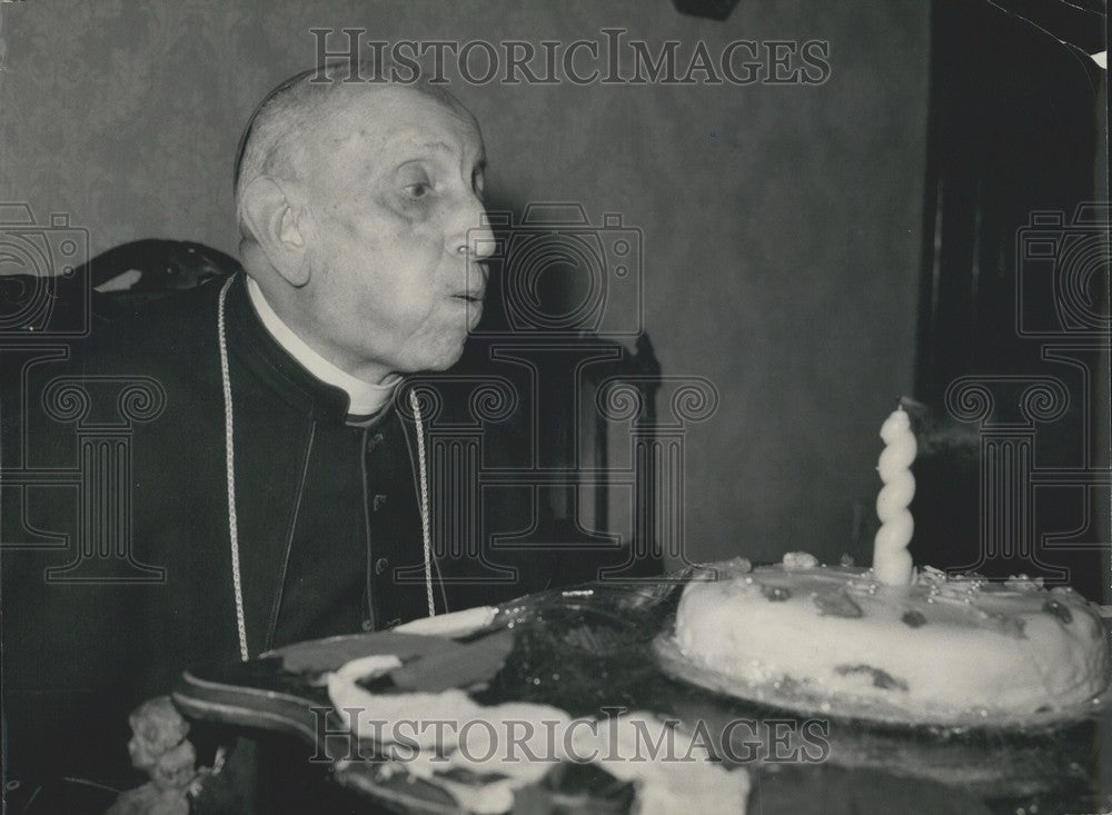 1962 Press Photo Monsignor Alfonso Carinci Celebrates 100th Birthday - Historic Images