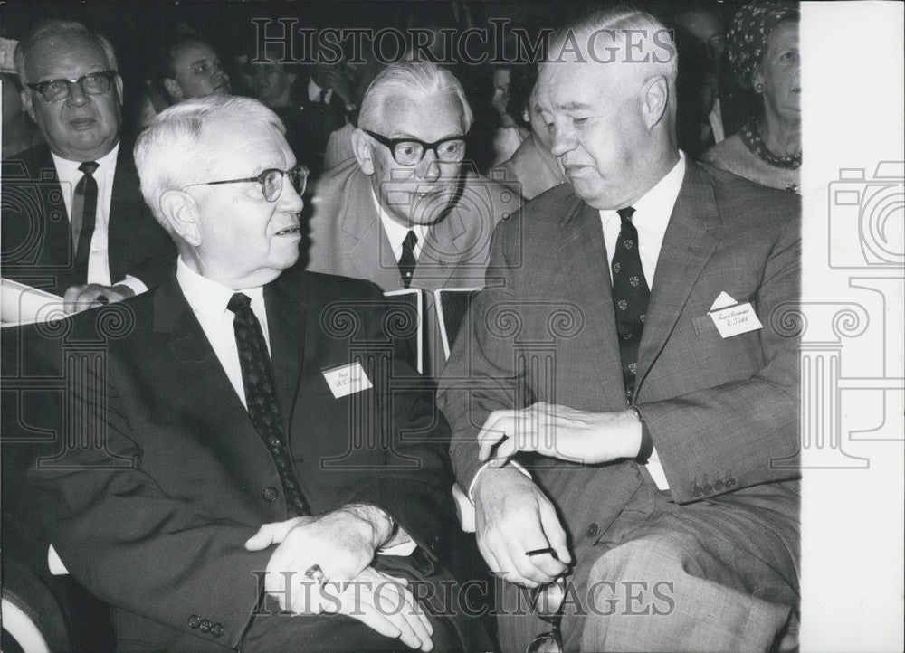 1967 Press Photo Nobel Prize winners at Lindau Nobel Laureate Conference-Historic Images