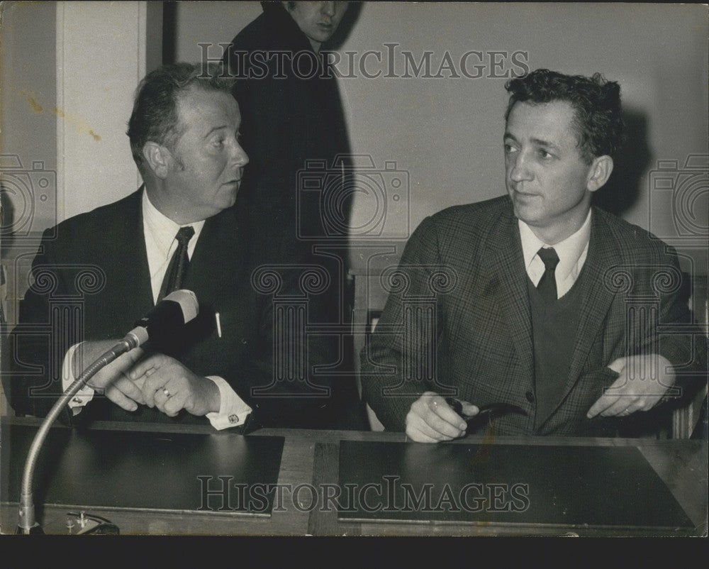 1972 Press Photo French Line's Georges Seguy with C.F.T.D.'s Edmond Maire - Historic Images