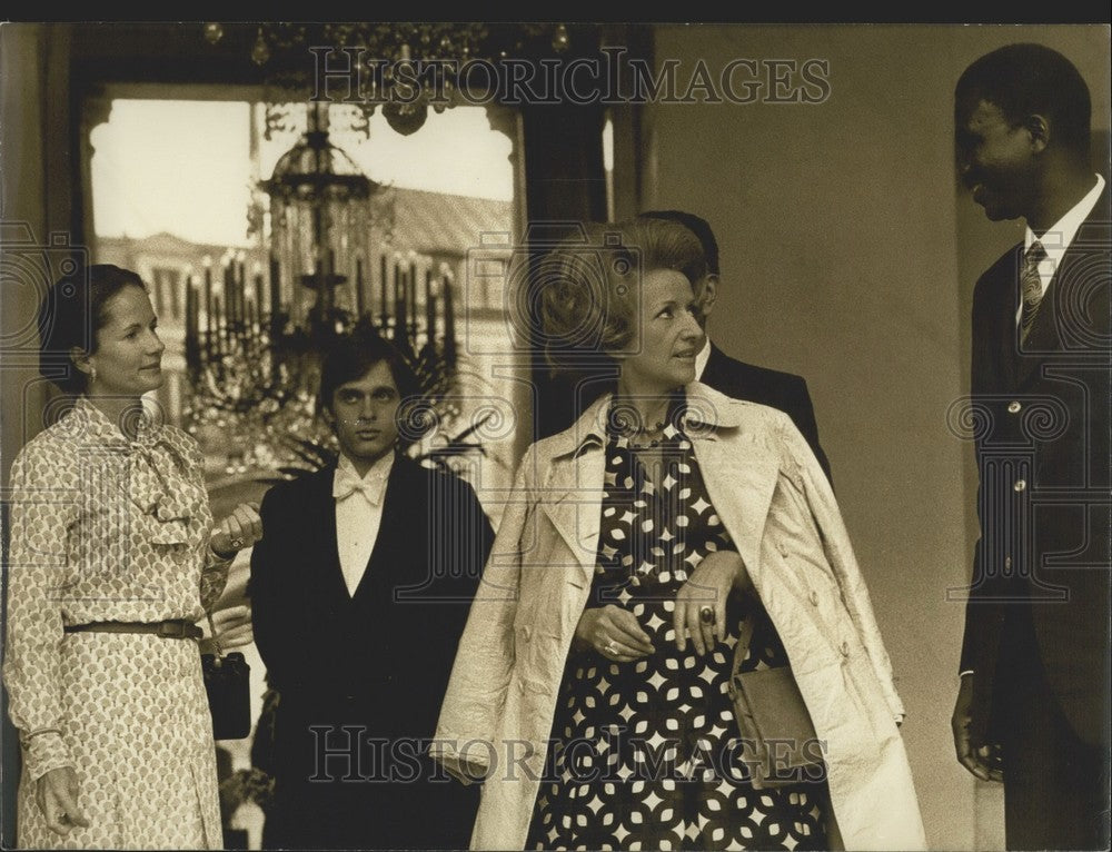 1974 Anne-Aymone Giscard d&#39;Estaing and Colette Hubert Senghor - Historic Images