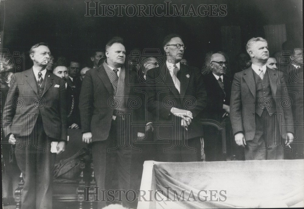 1946, Bayet, Thorez, Poaro, and Naegelen - Historic Images