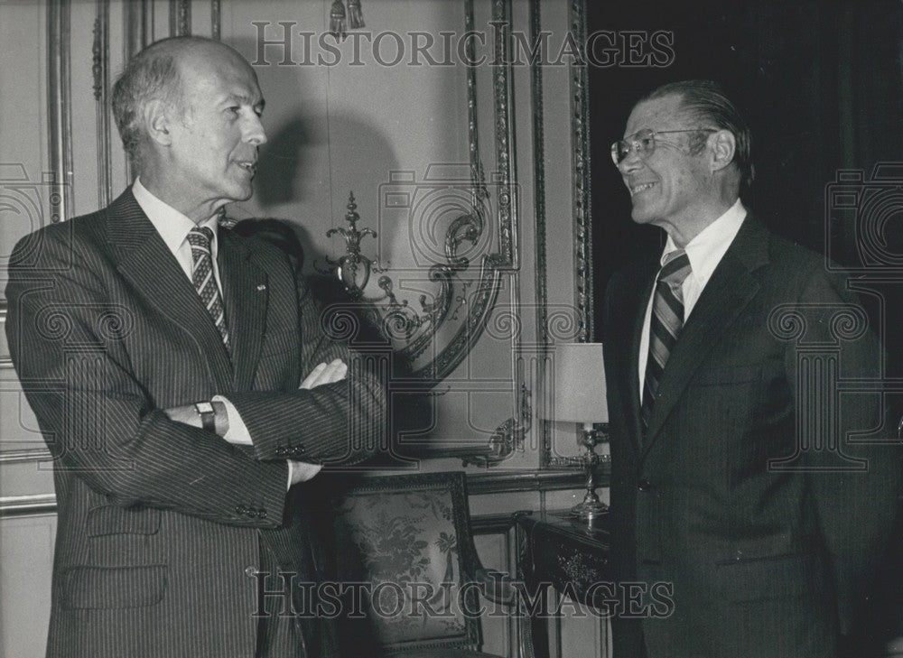 1979 Giscard d'Estaing with World Bank President Robert McNamara - Historic Images
