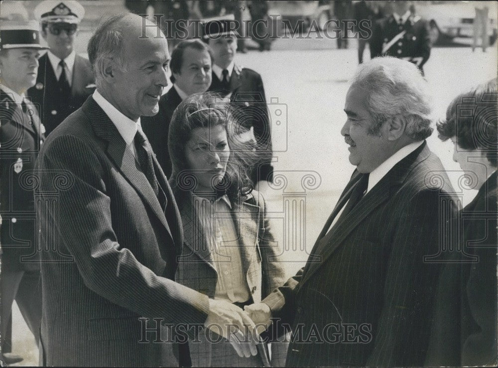 1980, Giscard d'Estaing Welcomes President Luis Herrera Campins - Historic Images