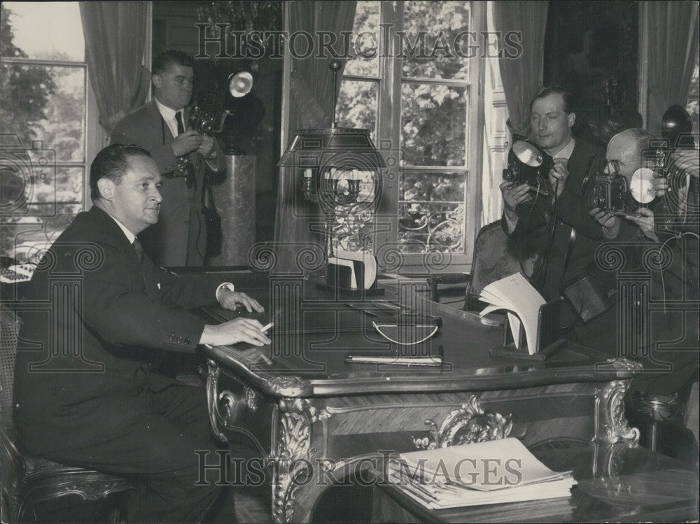 1957 New Council President Bourges - Historic Images