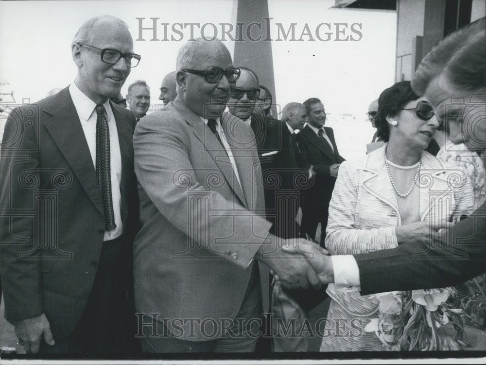 1973 Press Photo Dr.Mohamed H el-Zayyat arrived in Copenhagen-Historic Images