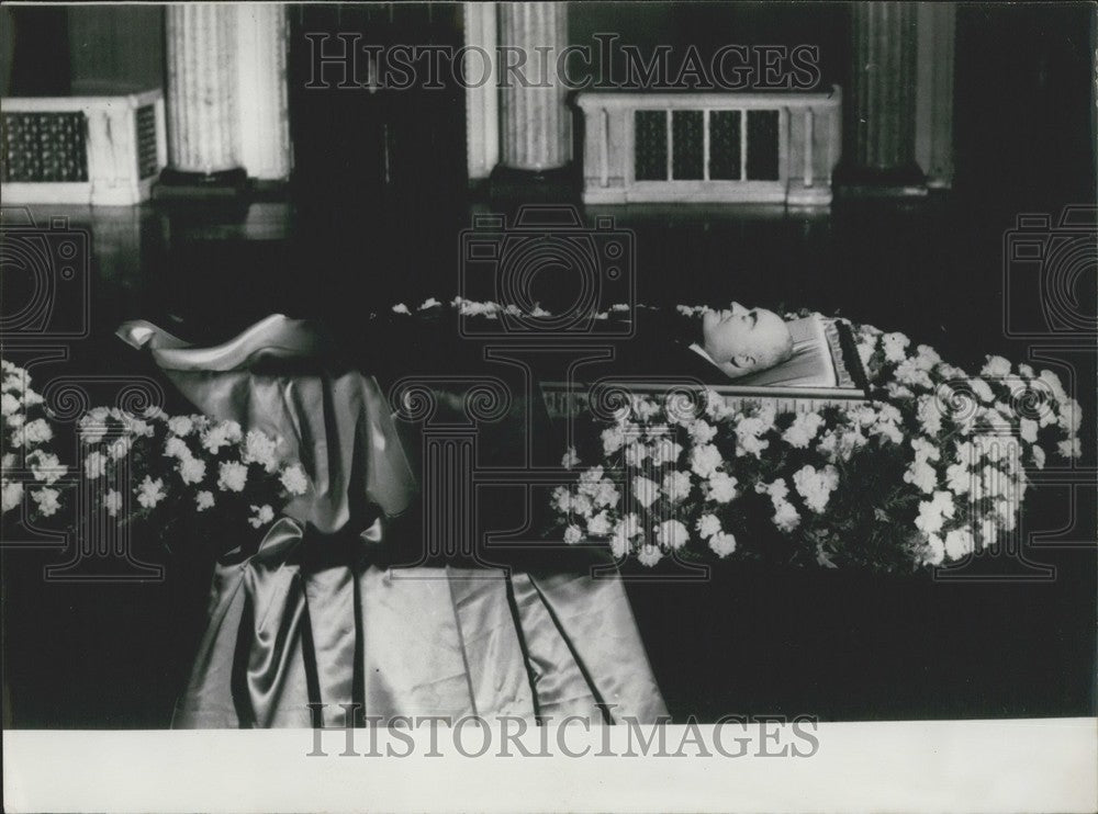 1965 Press Photo Georges Author Gheorghiu&#39;s Remains - Historic Images