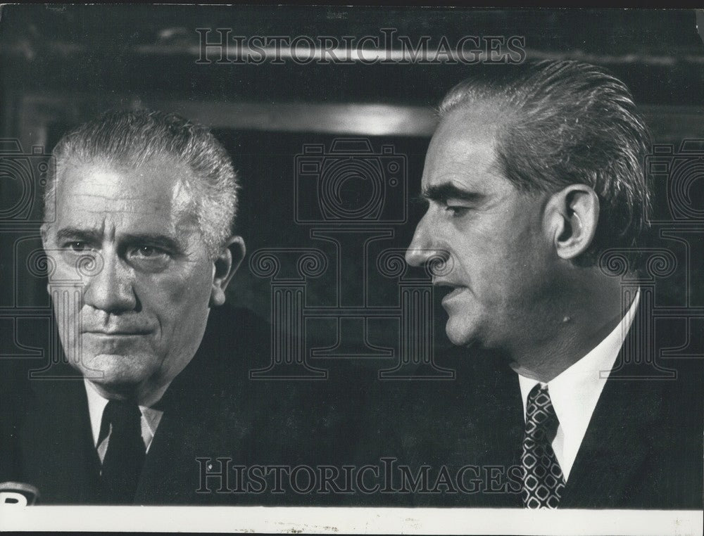 1973, Alexandre Sanguietti & Alain Peyrefitte - Historic Images