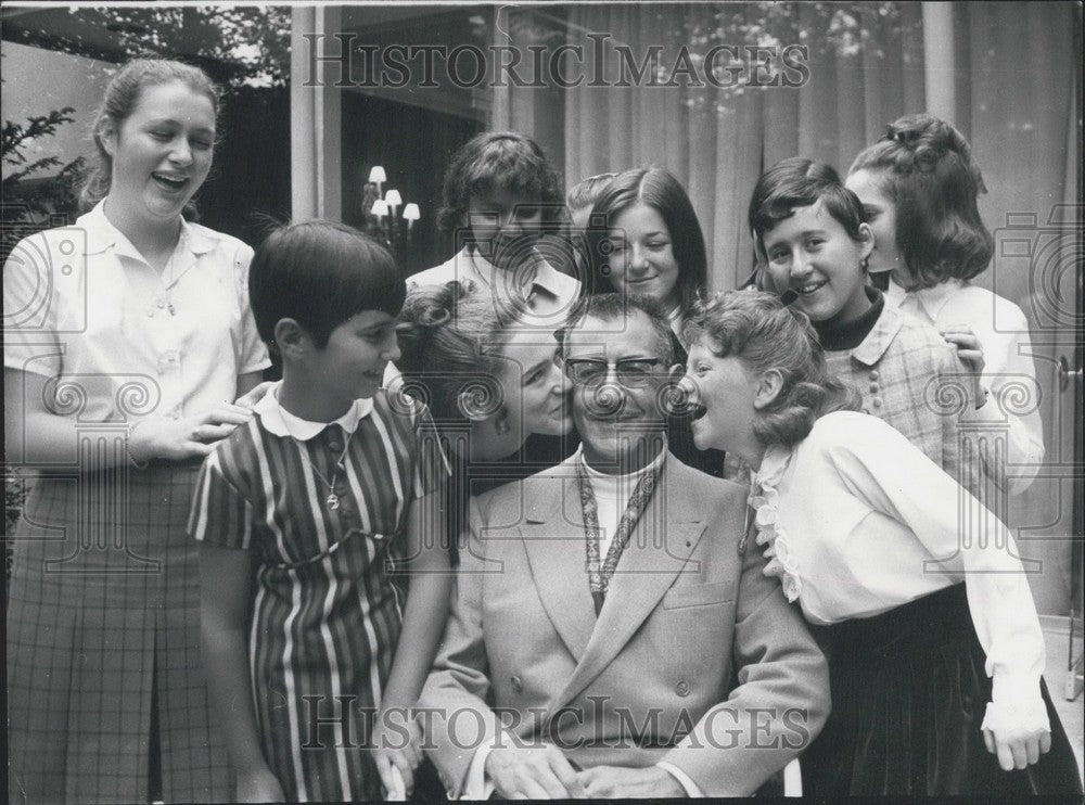 1968 Press Photo Author Antoine Reboul Wins Children's Literature Prize-Historic Images