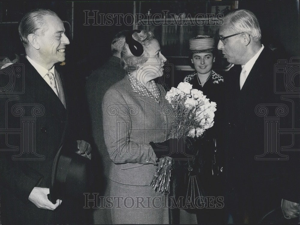 1957 Press Photo Prof. Gaetano Martino and Protocol Chief Dr. Mohr-Historic Images