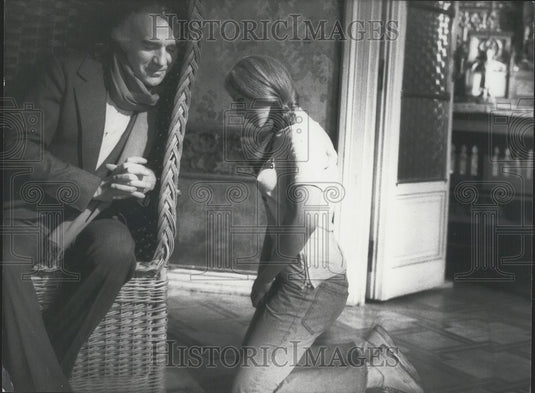 1974, Michel Piccoli & Doll "Grander Nature" - Historic Images