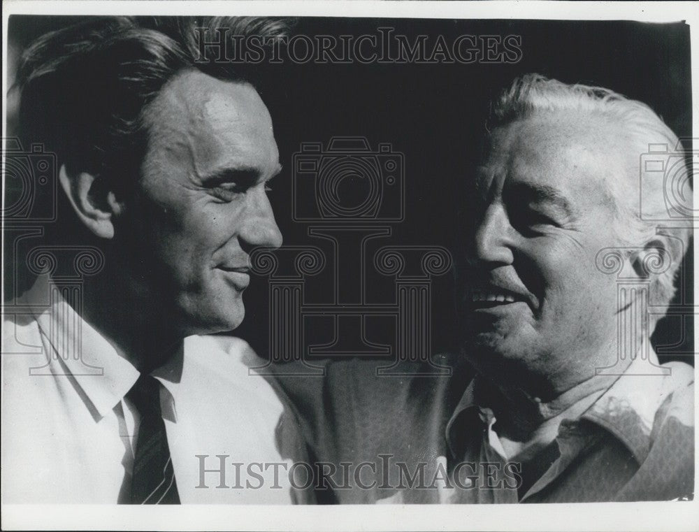 1969 Vittorio de Sica Gives Gunnar Tsylinski Advice While Filming - Historic Images