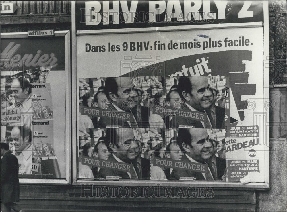 1981, Communist Candidate Georges Marchais Poster - Historic Images