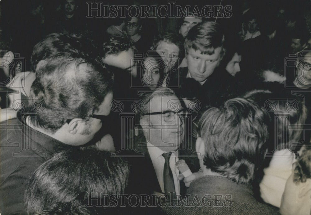 1968, Fernand Sauzedde with Student Protestors - Historic Images