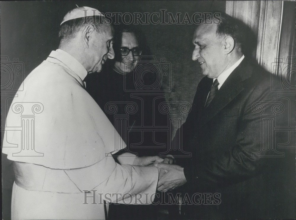 1975 Press Photo Todor Jivkov Meeting with Pope Paul VI-Historic Images