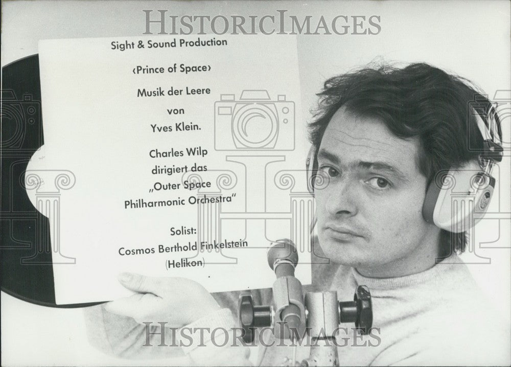 Press Photo Informational Board for "Outer Space Philharmonic Orchestra" - Historic Images