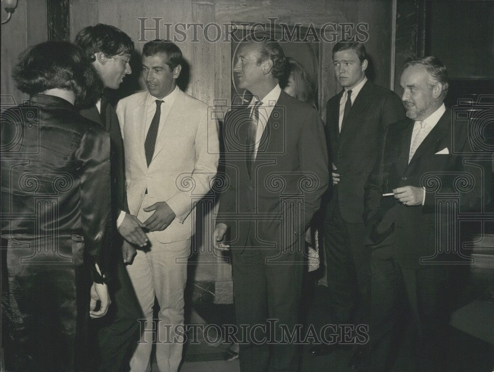 1966 Press Photo Roger Vadim, David Niven, and Prince Rainier Seeing "La Curee"-Historic Images