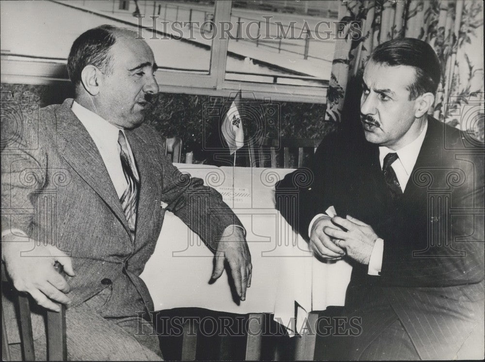 1953 Press Photo Turkish Foreign Minister in Frankfurt-Historic Images