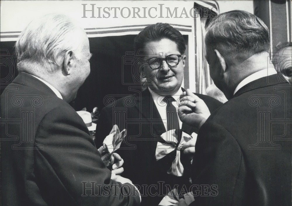1966 Press Photo German Government Representatives for transportation.-Historic Images
