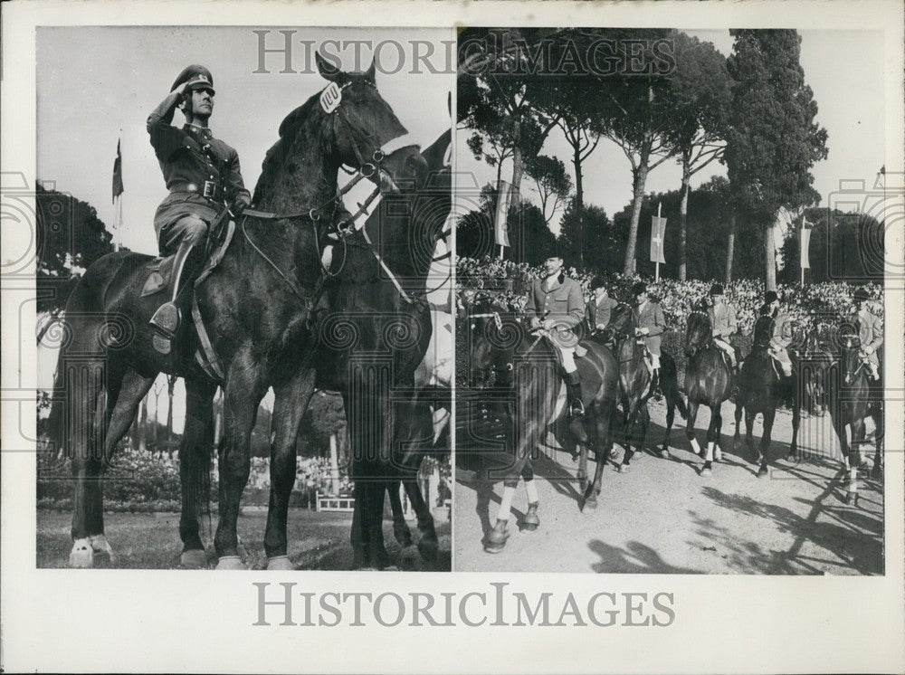 1952 Press Photo German Team in Rome and Captain Larraguibel on Fugutivo - Historic Images