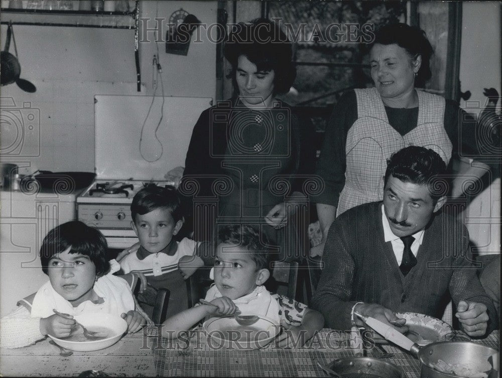 1957, Man with Family - Historic Images