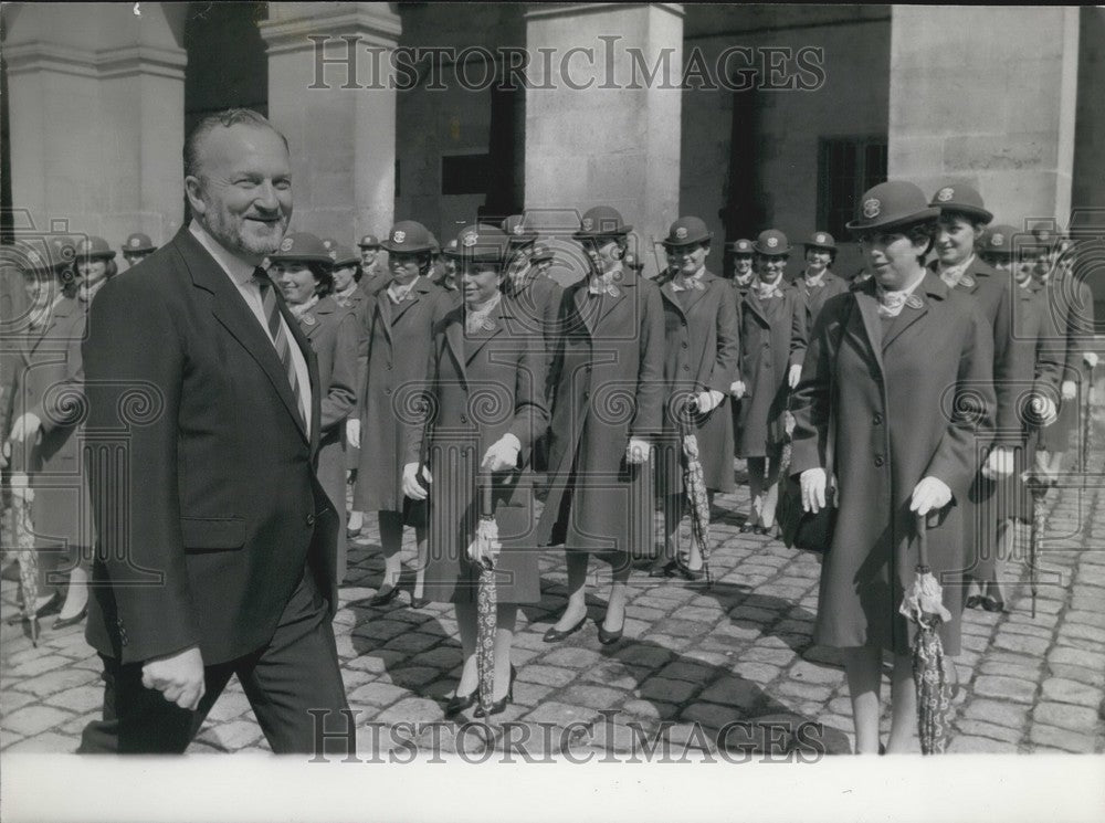 Press Photo Minister of Defense Charles Hernu in Paris-Historic Images