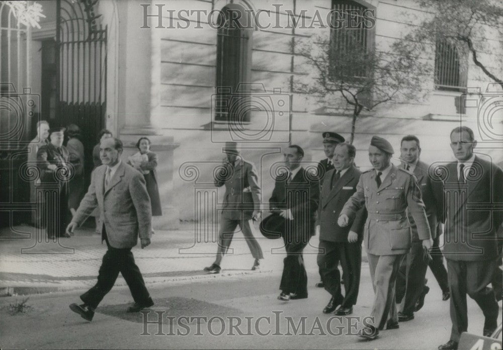 1957 Press Photo Robert Lacoste in Algeria-Historic Images