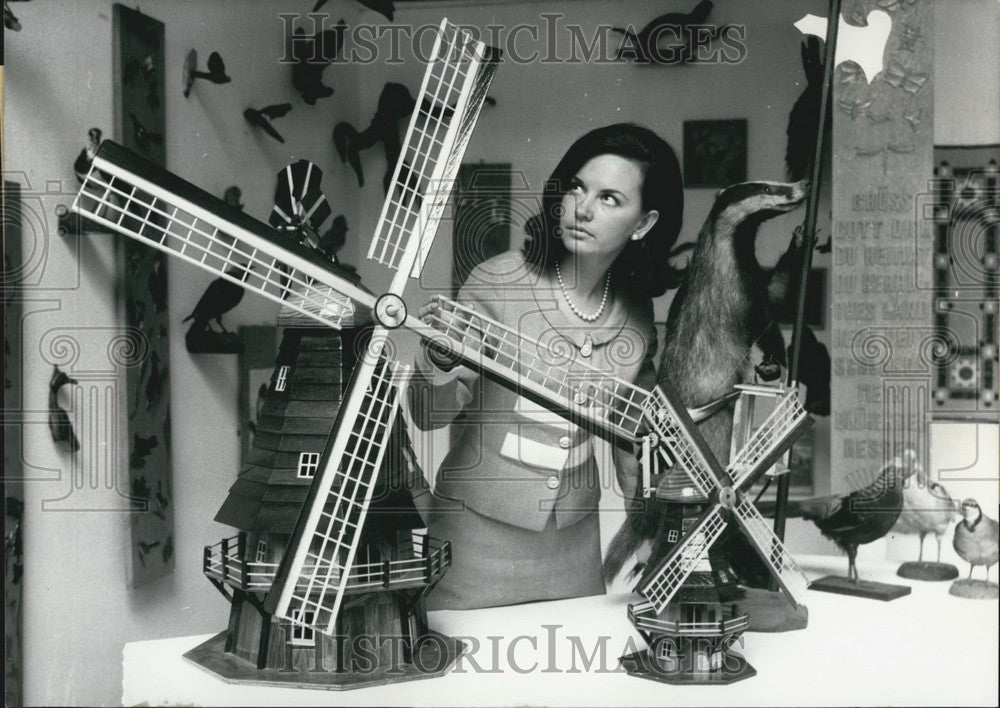 1968 Press Photo Hobby Exhibition of Postal Workers in Frankfurt.-Historic Images