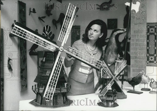 1968 Press Photo Hobby Exhibition of Postal Workers in Frankfurt.-Historic Images