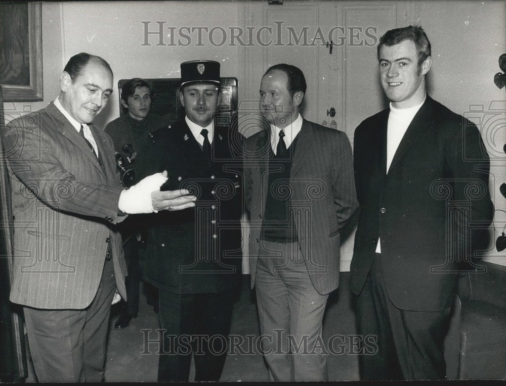 1972 Press Photo Robert Barbant, Bernard Michel, Jean Claude Andrieux JC Billard-Historic Images