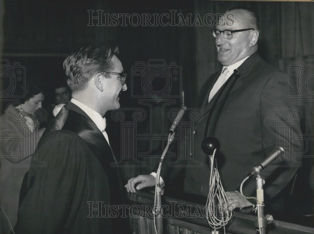 Press Photo Trial of Nazi ex-field marshal Ferdinand Schurner. - Historic Images