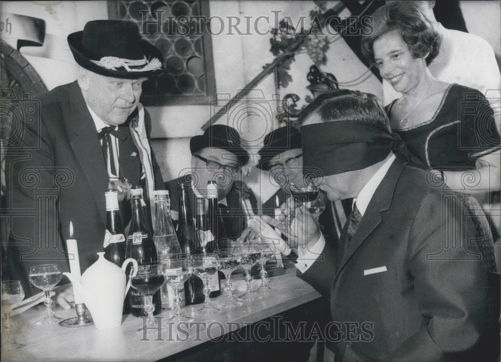 1967, Mayor Jockel Fuchs and Dr. Robert Schmidt - Historic Images