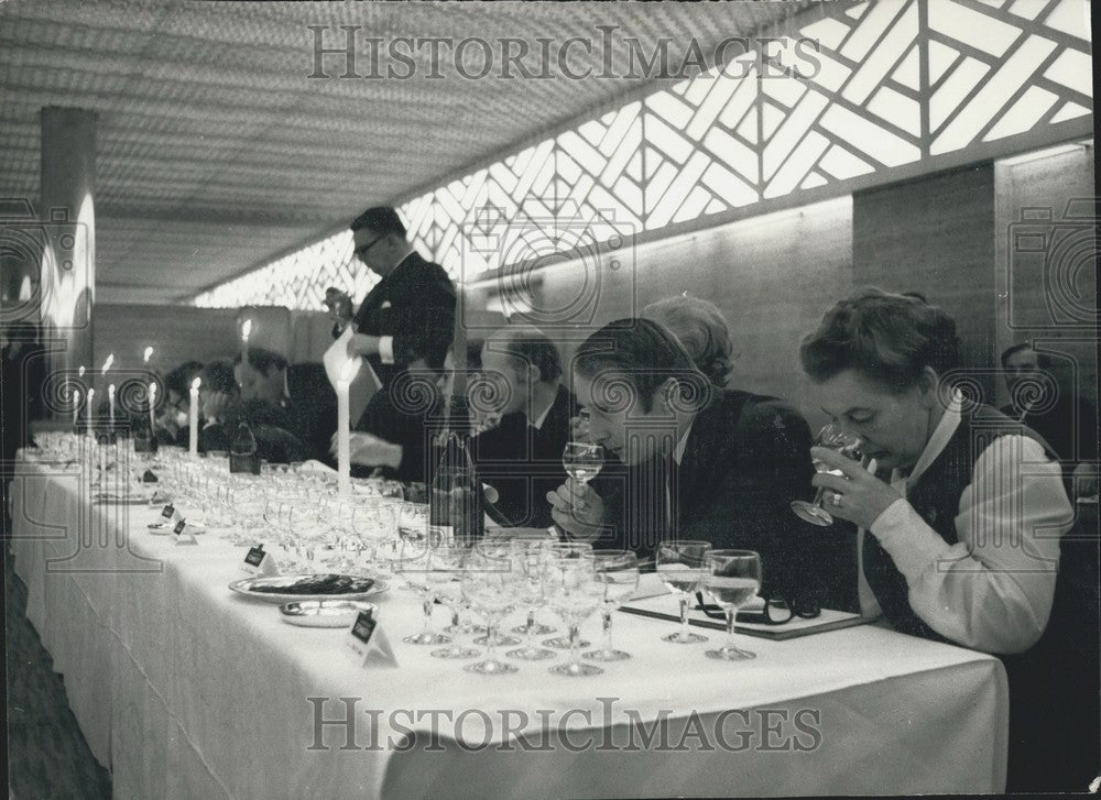 1970 Press Photo &quot;Wine Taster of The Year&quot; Competition Grand Final - Historic Images