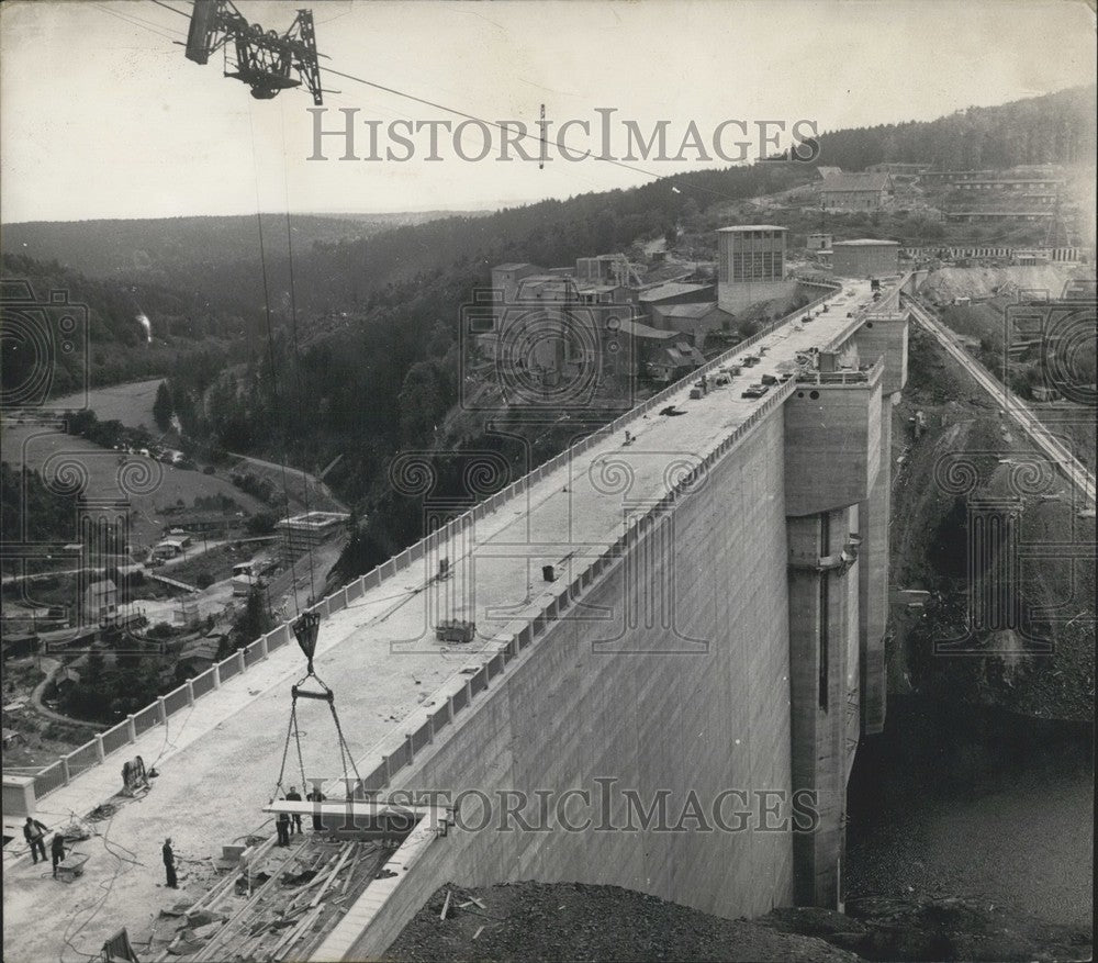 1959, Rappbode Dam in Harz. - Historic Images