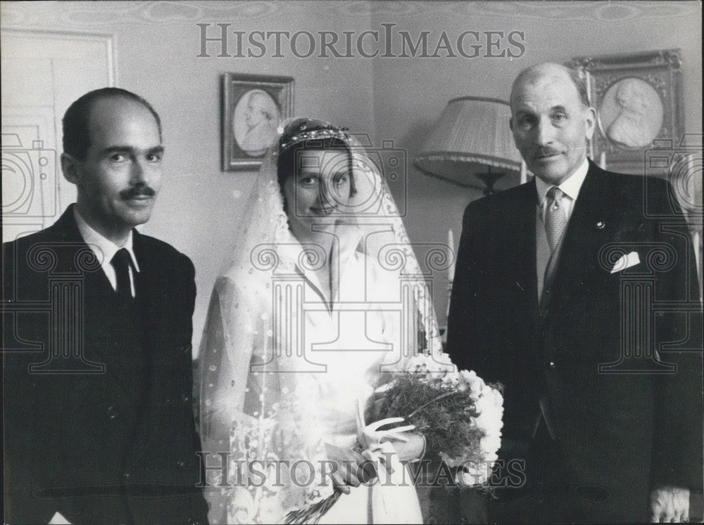 1956 Press Photo Duke and Archduchess marry in Pucking, Germany.-Historic Images