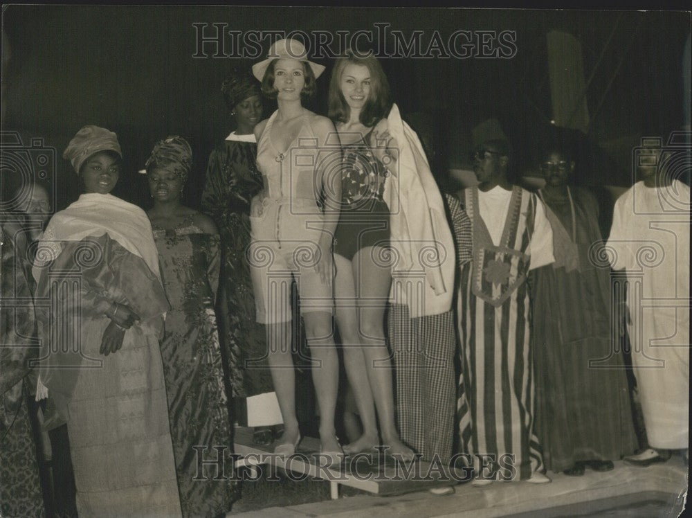 1965, Senegal Ballet with Swimsuit Models - Historic Images