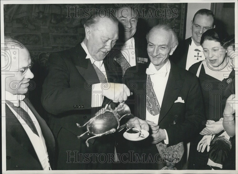 1956, Italian Prime Minister Segni visits Germany. - Historic Images