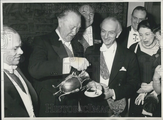 1956, Italian Prime Minister Segni visits Germany. - Historic Images