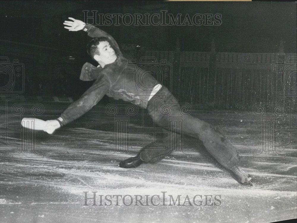 1956 Press Photo Skater Guy Longpre.-Historic Images