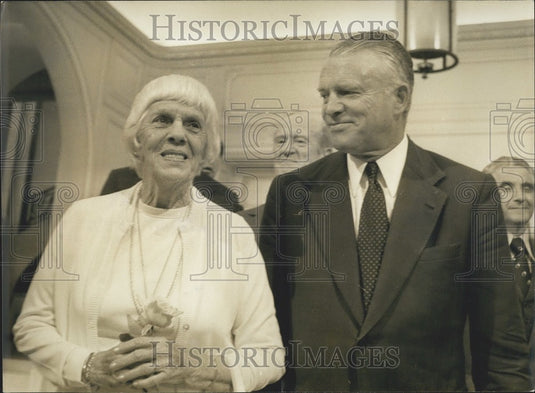 1978, Lillian Carter & OECD Secretary Van Lennep Visit Headquarters - Historic Images