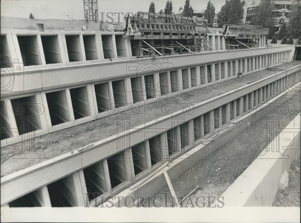 1983, New Chesnay Cemetery Under Construction, Near Versailles France - Historic Images