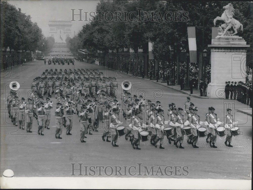 1967 July 14 Bastille Day Parade Ends With Military Band, Paris - Historic Images