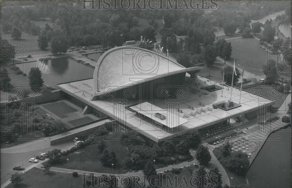 1966 Press Photo East Berlin Congress Hall from the Air.-Historic Images