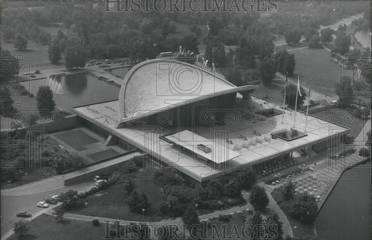 1966 Press Photo East Berlin Congress Hall from the Air.-Historic Images