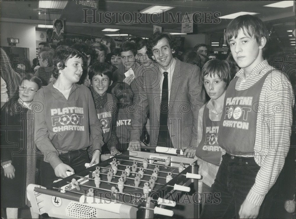 1980, France's Platini Team in the Foosball Final - Historic Images