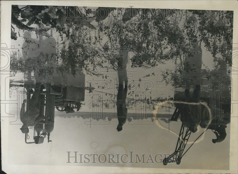 1951 Press Photo Flood in Germany.-Historic Images